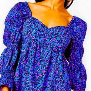 Lilly Pulitzer Preslee babydoll top NWT $168 sz 8